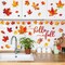 9 Sheets- Fall Wall Decor Stickers Hello Fall Maple Leaves,8.3 x 10.6 Inch
